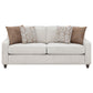 Christine 3-piece Upholstered Sloped Arm Sofa Set Beige