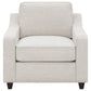 Christine Upholstered Sloped Arm Accent Chair Beige