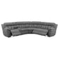 Bahrain 6-piece Upholstered Power Sectional Charcoal