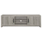 Burke 2-door Engineered Wood 71-inch TV Stand Grey Driftwood