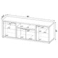 Tabby 3-piece 60-inch TV Entertainment Center Mango
