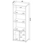 Tabby 3-shelf Engineered Wood Media Tower Mango