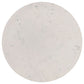Aldis Round Marble Top Coffee Table White and Natural