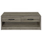Felix 2-drawer Engineered Wood Coffee Table Grey Driftwood