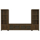 Sachin 3-piece 79-inch TV Entertainment Center Dark Pine
