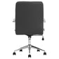 Ximena Upholstered Adjustable Mid Back Office Chair Black