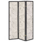 Felice 3-Panel Room Divider Folding Screen French Script