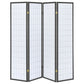 Roberto 4-Panel Room Divider Folding Shoji Screen Dark Grey