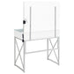Eliza Vanity Set with Lighting & Stool White and Chrome