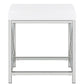 Eliza Vanity Set with Lighting & Stool White and Chrome