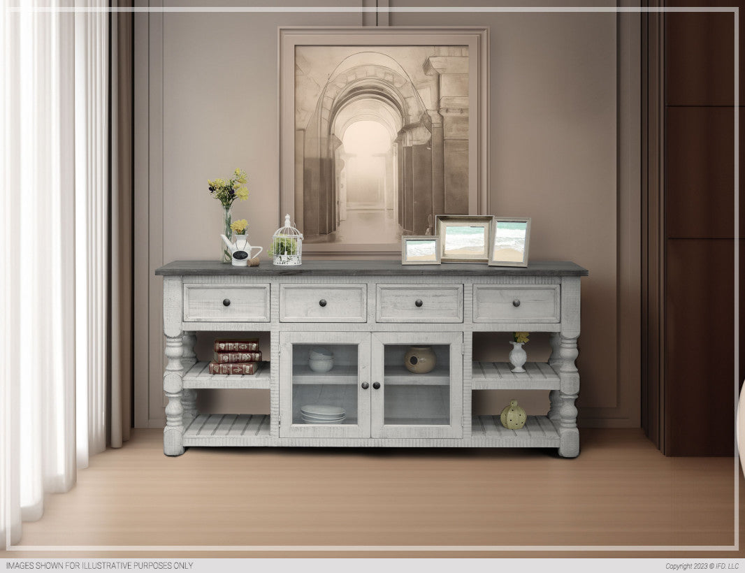 3 Drawer, 2 Glass Door 60" TV Stand