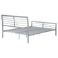 Cooper Metal Full Open Frame Bed Silver