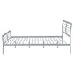 Cooper Metal Queen Open Frame Bed Silver