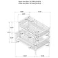 Chapman Wood Twin Over Full Bunk Bed White
