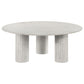 Astoria Round Genuine Marble Coffee Table White