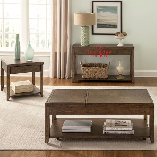 3 Piece Set (1-Cocktail 2-End Tables)