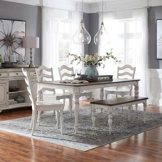 Magnolia Manor - 6 Piece Leg Table Set