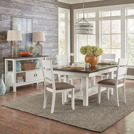 Brook Bay - Optional 5 Piece Trestle Table Set