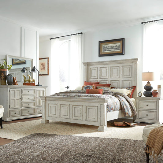 Big Valley - Queen Panel Bed, Dresser & Mirror, Night Stand