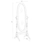 Foyet Wood Adjustable Full Length Cheval Mirror Black
