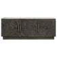 Dennis 3-door Marble Top Sideboard Buffet Tobacco Grey