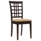 Kelso Lattice Back Dining Chairs Cappuccino (Set of 2)