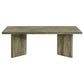 Andando Rectangular Solid Wood Coffee Table Mango Brown