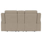 Brentwood Upholstered Motion Reclining Loveseat Taupe