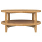 Camillo Round Solid Wood Coffee Table Maple Brown