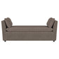 Robin Upholstered Accent Bench with Armrests Brown