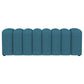 Summer Fabric Upholstered Tufted Accent Bench Peacock Blue