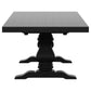 Florence 126-inch Extension Dining Table Distressed Black