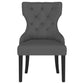 Baney Fabric Upholstered Dining Side Chair Grey and Black