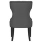 Baney Fabric Upholstered Dining Side Chair Grey and Black