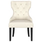 Baney Fabric Upholstered Dining Side Chair Beige and Black
