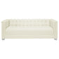 Chaviano 4-piece Upholstered Track Arm Sofa Set Pearl White