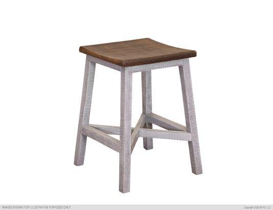 24" Wooden Stool