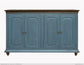 4 Doors Console, Sky Blue Finish