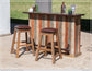 Faux Leather Seat 30" Swivel Stool