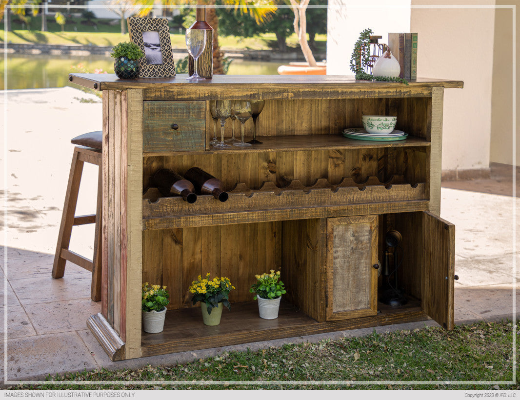 1 Drawer, 2 Door Bar