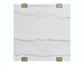 Perth White Marble End Table
