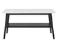 Vida Marble Top Sofa Table, Black Finish