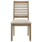 Scottsdale Wood Dining Side Chair Washed Brown (Set of 2)