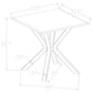 Visalia Faux Marble Top Stainless Steel End Table Gold