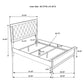 Sonora Queen Upholstered Panel Bed White