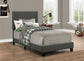 Boyd Upholstered Twin Panel Bed Charcoal