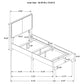 Boyd Upholstered Twin Panel Bed Charcoal
