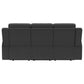 Brentwood Upholstered Motion Reclining Sofa Dark Charcoal