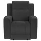 Brentwood 3-piece Upholstered Reclining Sofa Set Charcoal