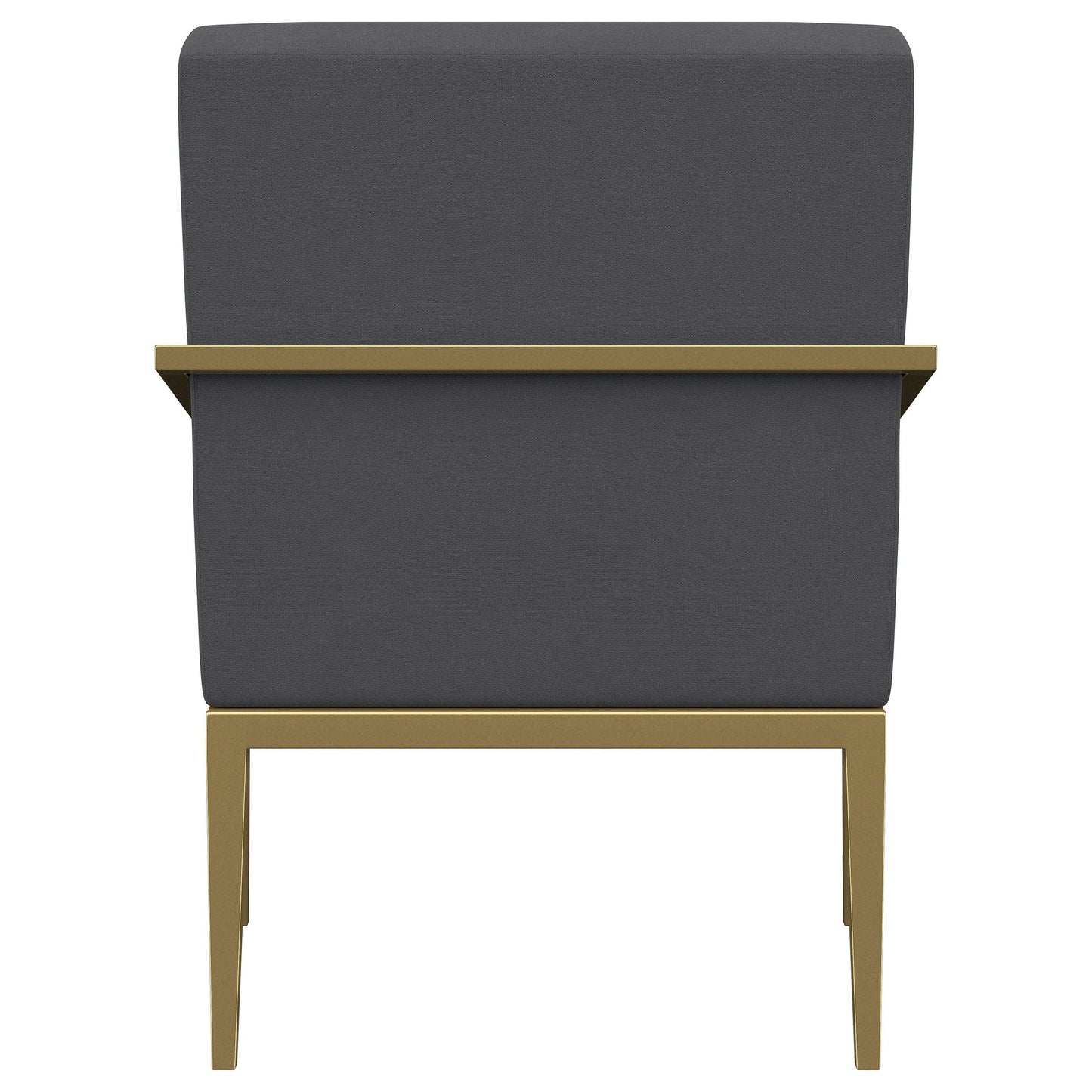 Kirra Upholstered Metal Arm Accent Chair Dark Grey